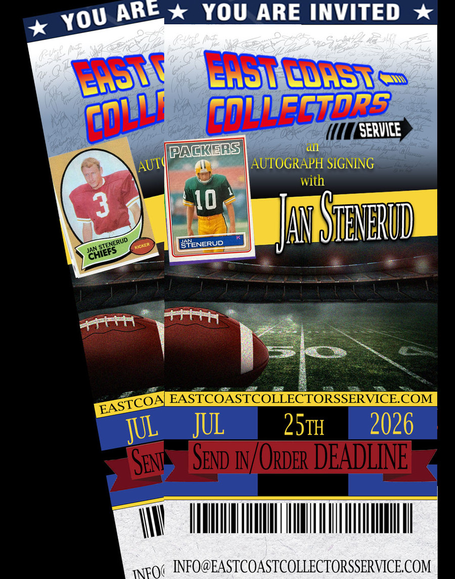 Jan Stenerud Pre-Order Autograph
