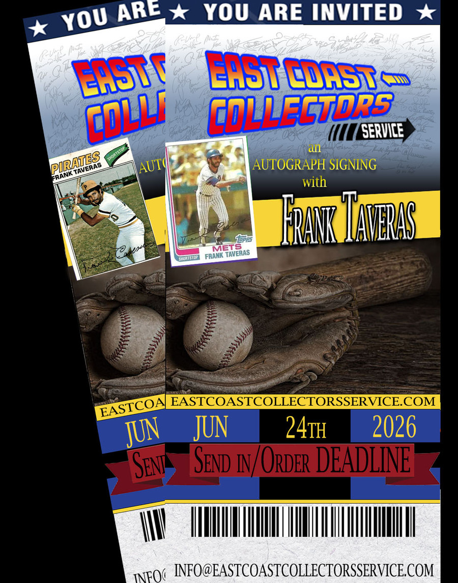 Frank Taveras Pre-Order Autograph