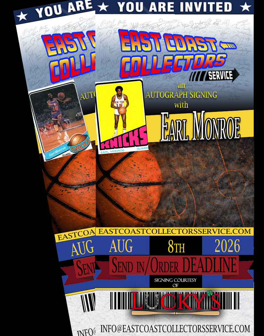 Earl Monroe Pre-Order Autograph