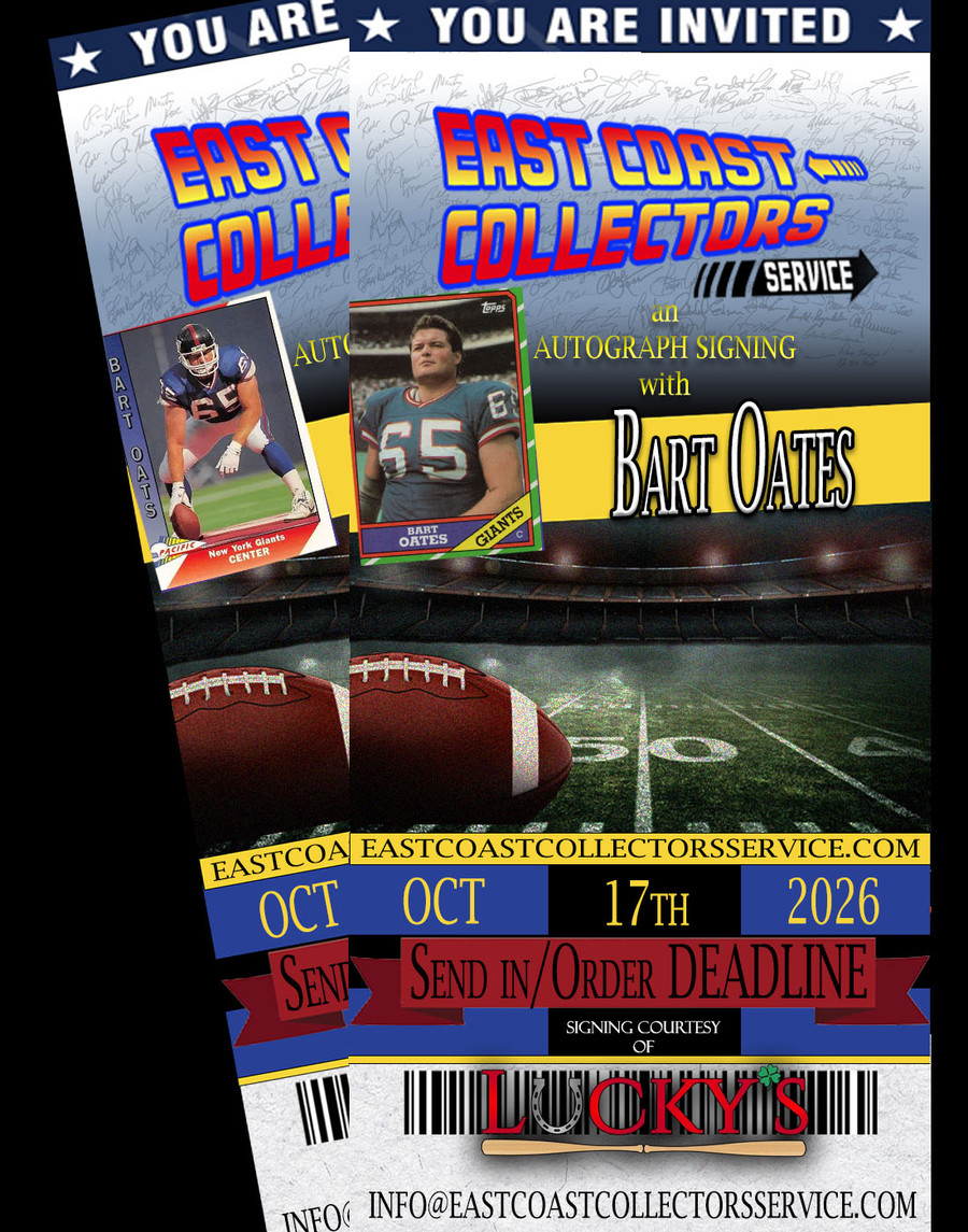 Bart Oates Pre-Order Autograph