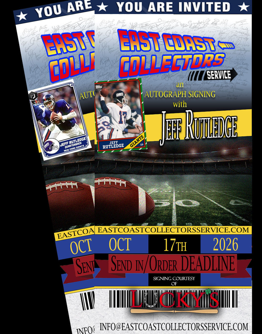 Jeff Rutledge Pre-Order Autograph