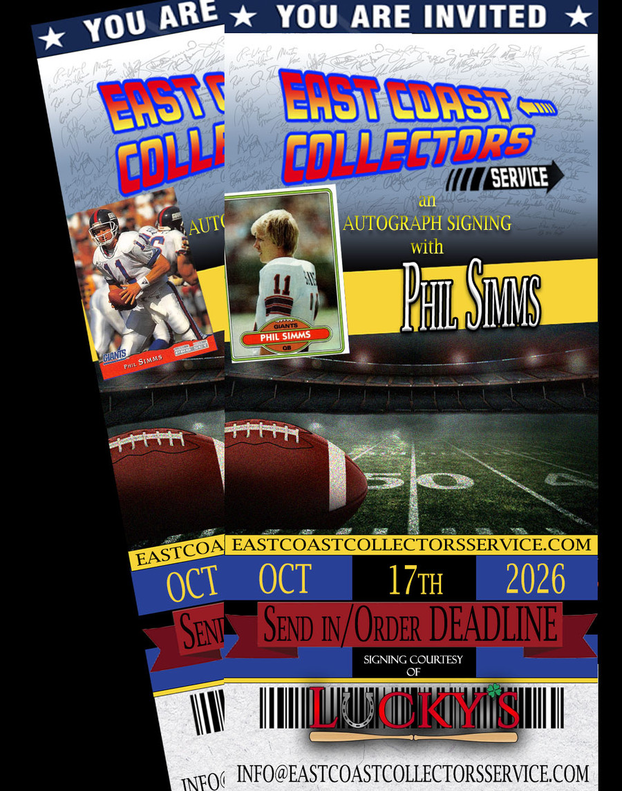 Phil Simms Pre-Order Autograph