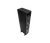 Black Polk Audio Legend L600 floorstanding tower speaker, top-right high angle showing L900 height module mounting plate on top, black wood-grain side panel, and front driver array on white background