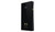 FiiO M11 Black portable music player, rear three-quarter view, carbon-fiber glass back with FiiO logo, Hi-Res Audio and Hi-Res Audio Wireless badges, gold volume wheel, white background