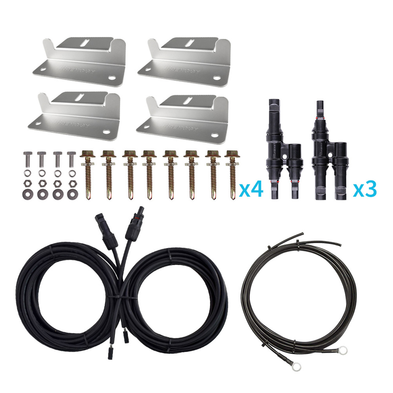 WIRING AND MOUNTING KIT FOR 400W SOLAR SETUP