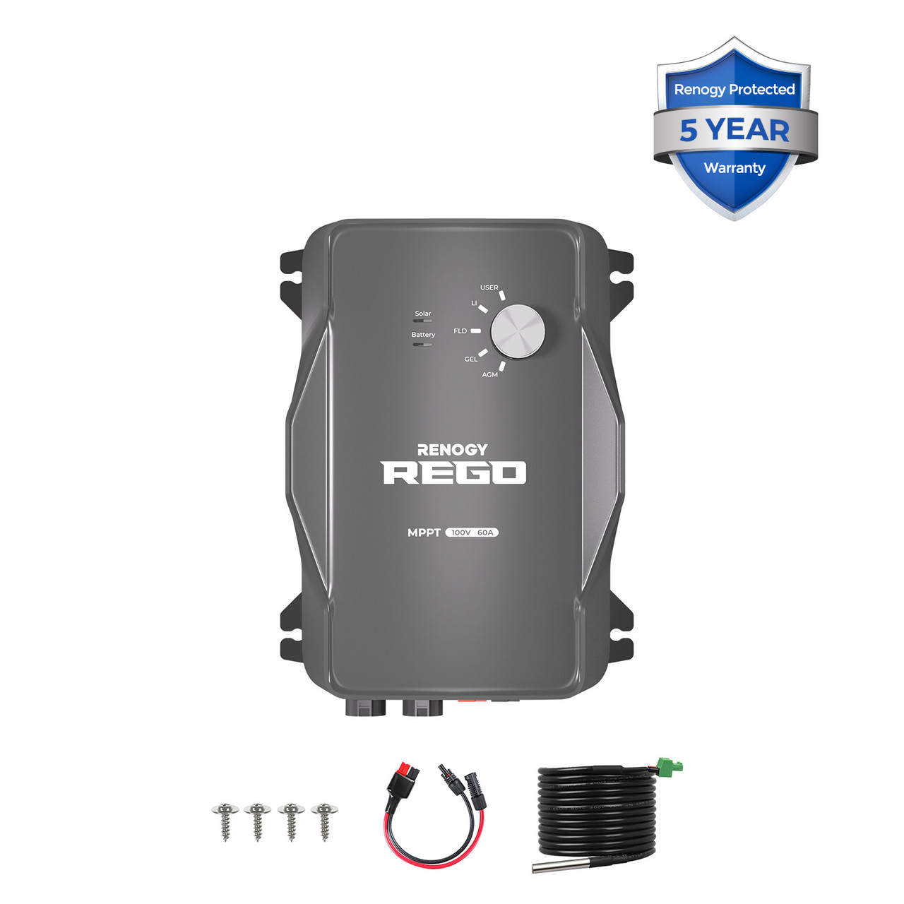 REGO 12V 60A MPPT Solar Charge Controller with Anderson terminals