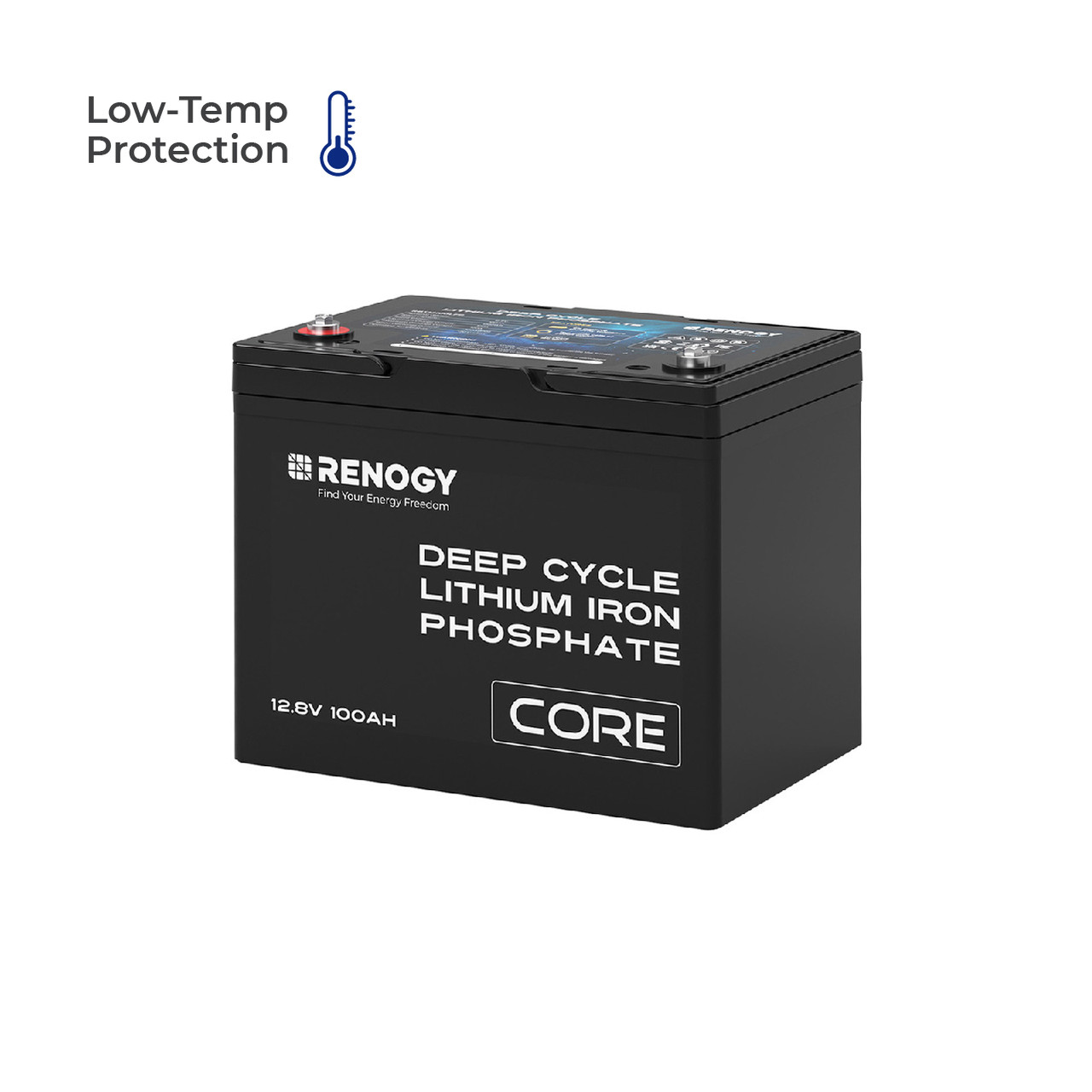 Renogy Core - 12V 24V 48V 100Ah Deep Cycle Lithium Iron Phosphate Battery