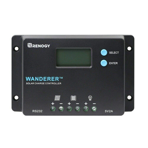 Renogy 100 Watts 12 Volts Solar Bundle Kits with Wanderer 10 Amp Charge Controller