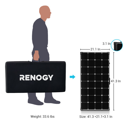 200 Watt Eclipse Monocrystalline Solar Suitcase with Voyager