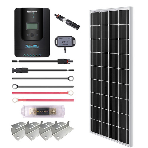 100 Watt 12 Volt ETFE Frame Panel Solar Premium Kit