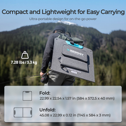 E.FLEX-CORE 100W Portable Solar Panel