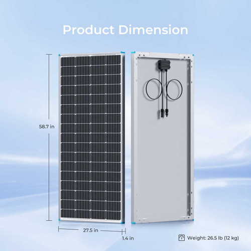 Refurbished 200 Watt 12 Volt Monocrystalline Solar Panel