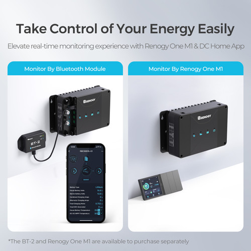 50A 12V  DC-DC On-Board Battery Charger with MPPT w/Renogy ONE CORE