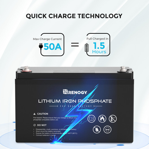 24V 50Ah Lithium Iron Phosphate Battery