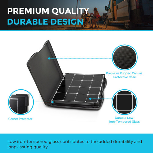 100 Watt Eclipse Monocrystalline Solar Suitcase