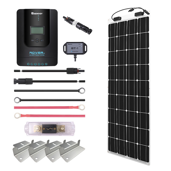 Renogy New 100 Watt 12 Volt Solar Premium Kit Renogy Solar 8046