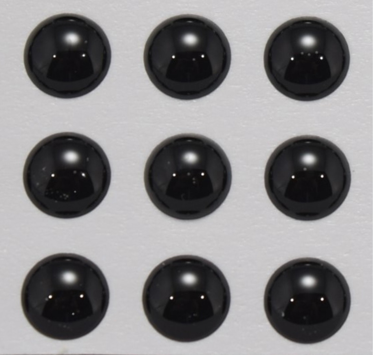 3D eyes - 7 mm Solid Black