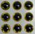 3D eyes - 4mm gold/black large pupil