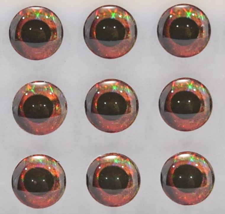 5mm Realistic Lure Eyes - Fire