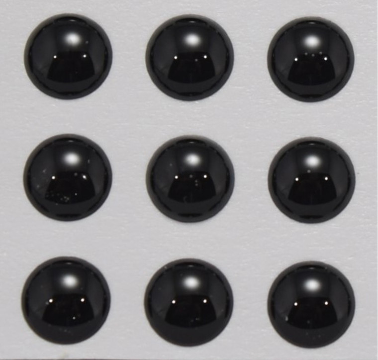 3d Eyes - 8 mm Solid Black