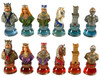 Themed Chess Pieces: Camelot Busts Chessmen On Acrylic Bases 