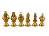 Themed Chess Pieces: Gold & Silver Camelot Busts Painted Resin Chessmen  gold pieces