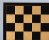 Chess Board: Boxwood & Birdseye Maple 1.9" Squares close up 