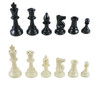 The Conquest Chess Pieces - Black & White Staunton Design with 3.75" King