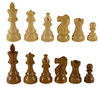 The Noble - Acacia & Boxwood French Knight Chess Pieces 3.75" King