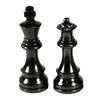 The Zeppelin Boxwood - German Knight Chess Pieces 3.75" King black king and queen