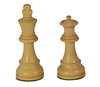 The Bordeaux - Golden Rosewood & Natural Boxwood French Knight Chess Pieces 3.75" King white king and queen