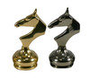 The Hathor - Brass Chess Pieces 3.75" King black and white knights