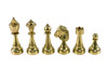 The Treviso Refinement Chess Pieces - Metal Staunton Design with 3" King white pieces