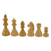 The Dola Chess Pieces - Acacia Wood with 3.75" King white pieces