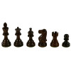 The Sentinel Chess Pieces - Anjan Wood with 3" King black pieces