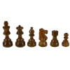 The Adeline Chess Pieces - Kirkwood with 3.5" King black pieces