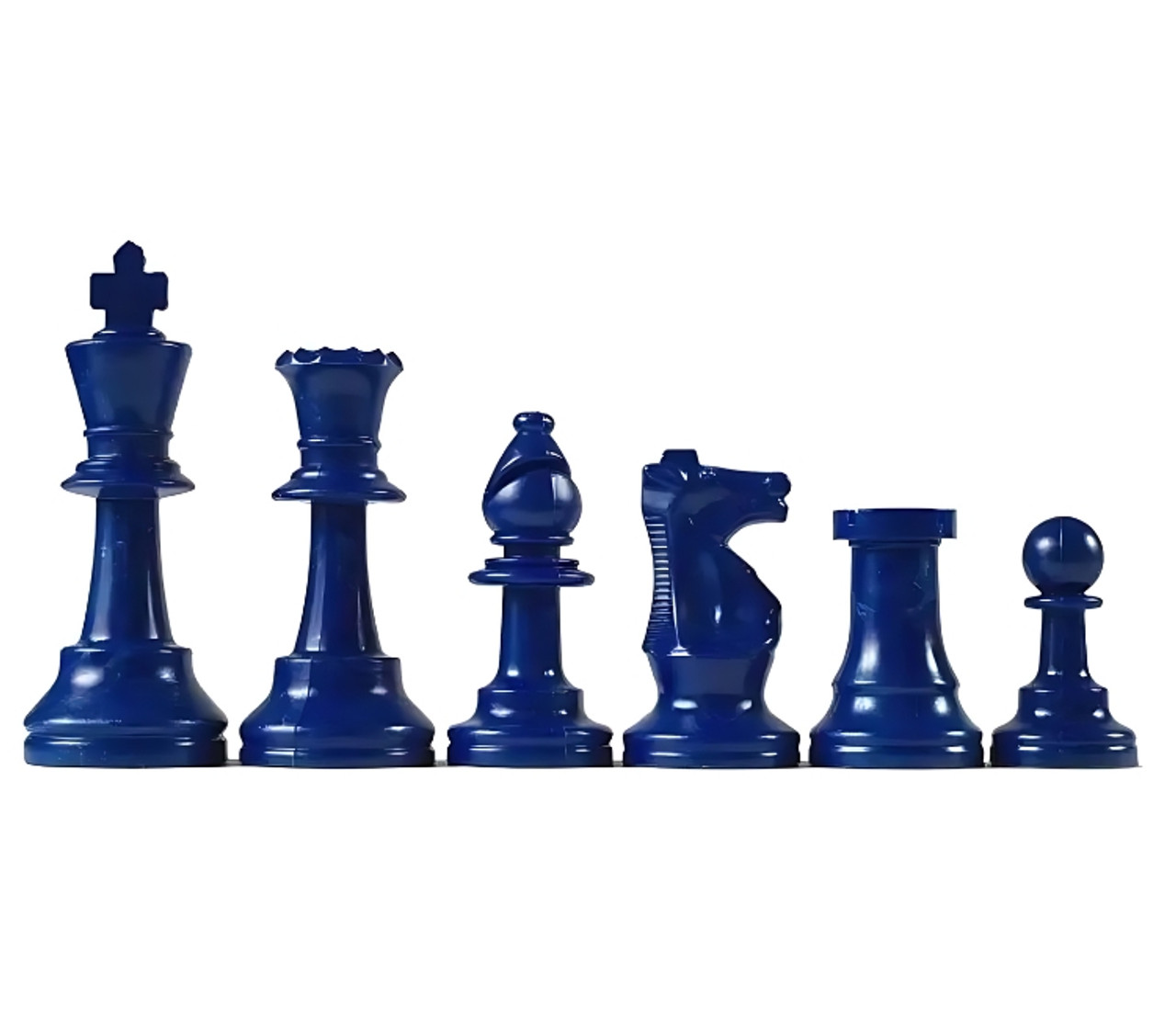 Blue Imperial Chess Pieces 