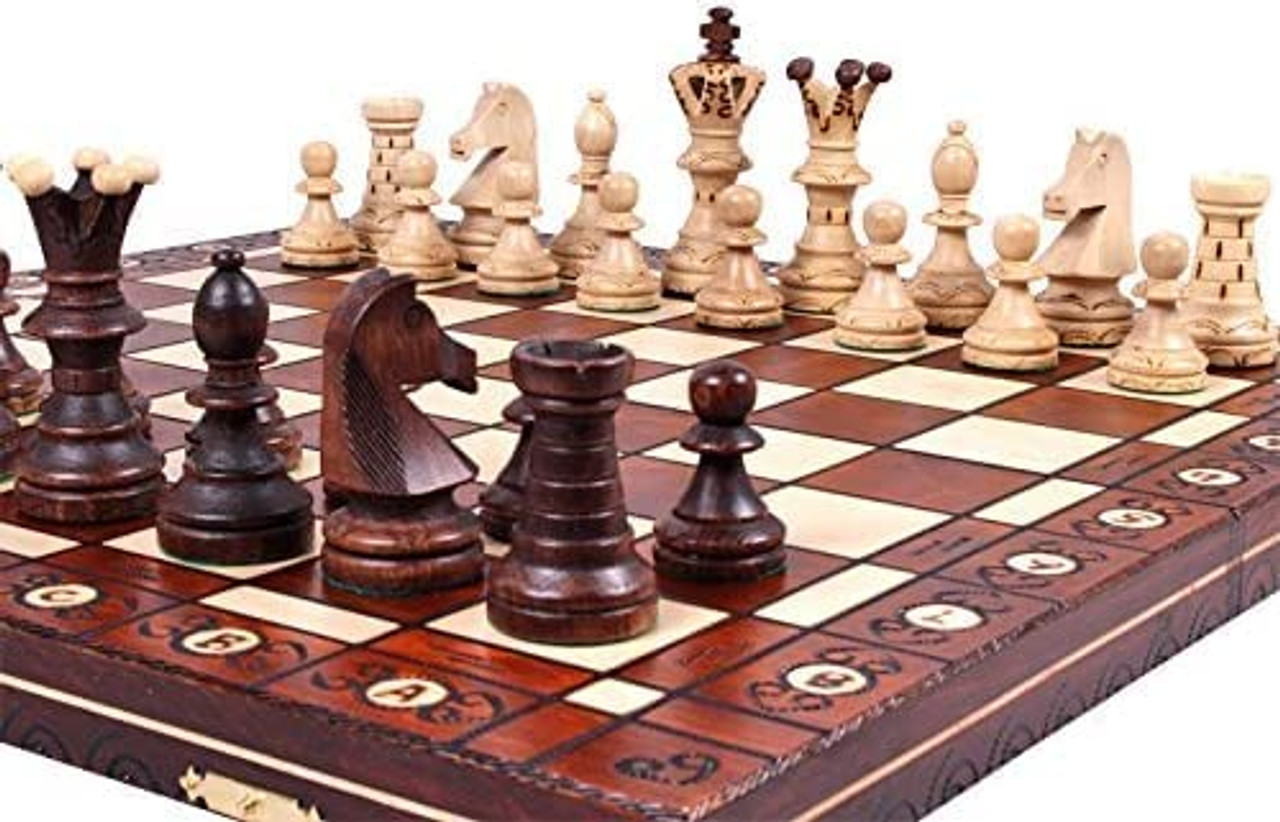 The Jarilo - Unique Wood Chess Set, Board & Storage hand crafted unique