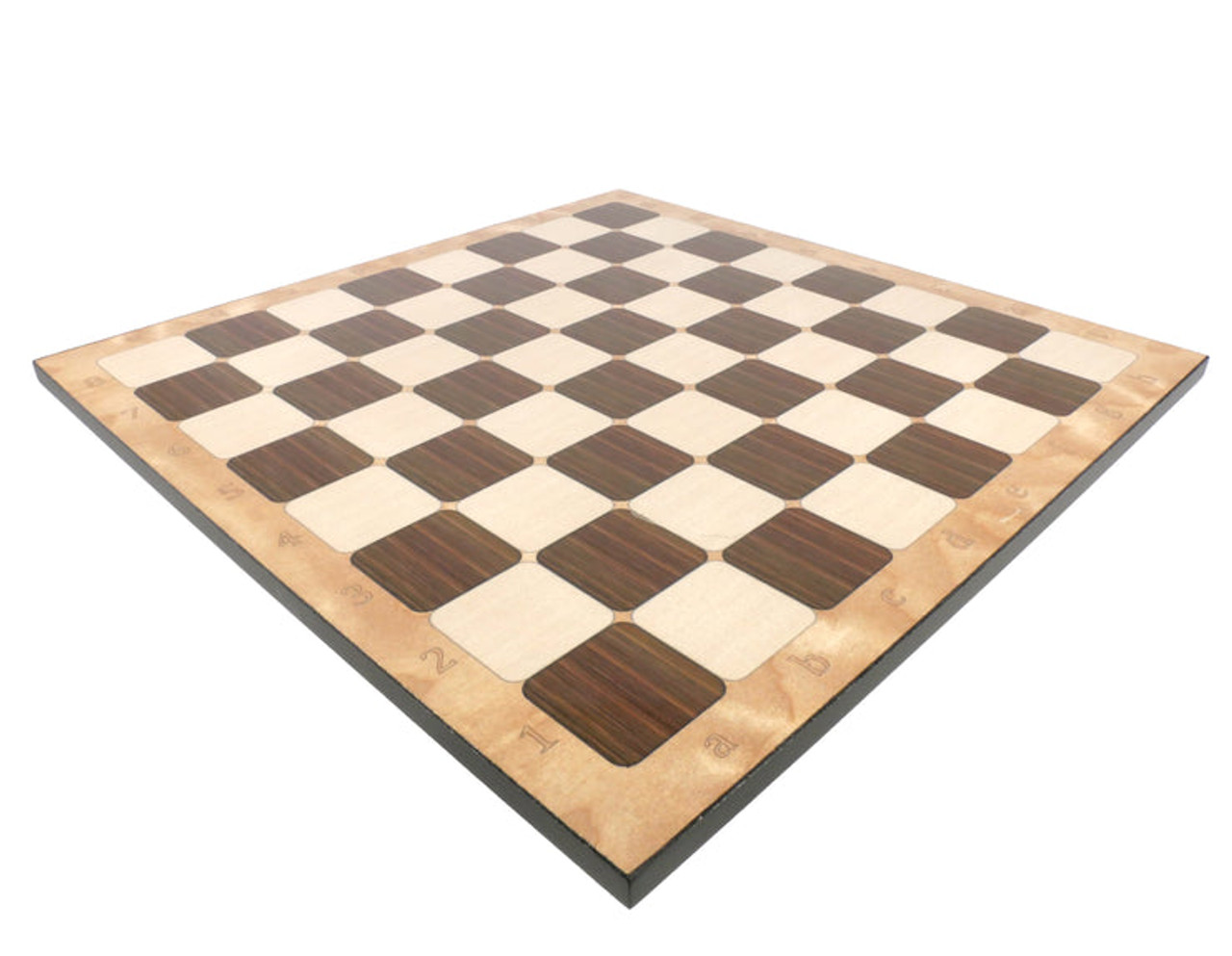 Chess Board: Rustic Walnut Decoupage 1.8" Squares 