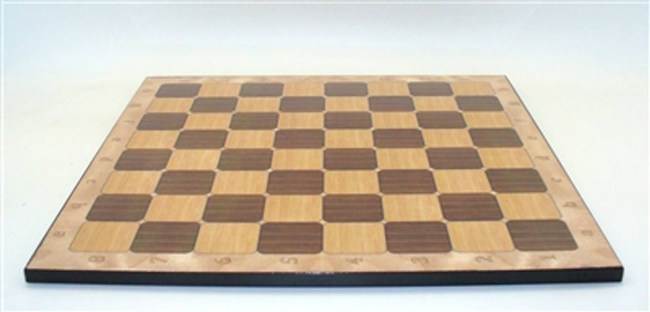 Chess Board: Rustic Walnut Decoupage 1.8" Squares player perspective