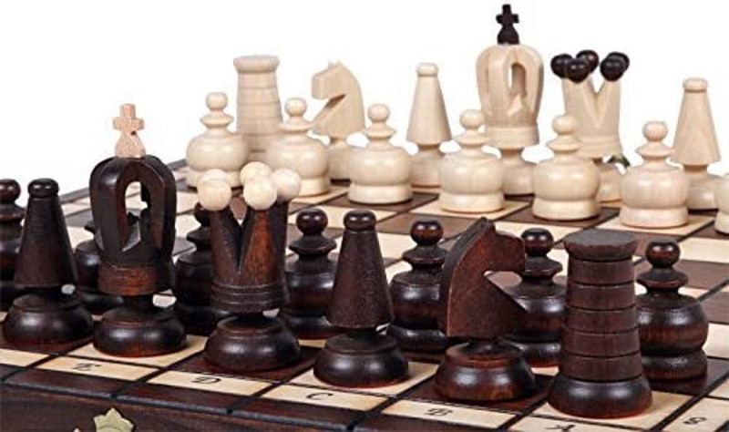 The Zhiva Chess Set, Hand crafted d Wooden Chess Pieces and Chess Board ...