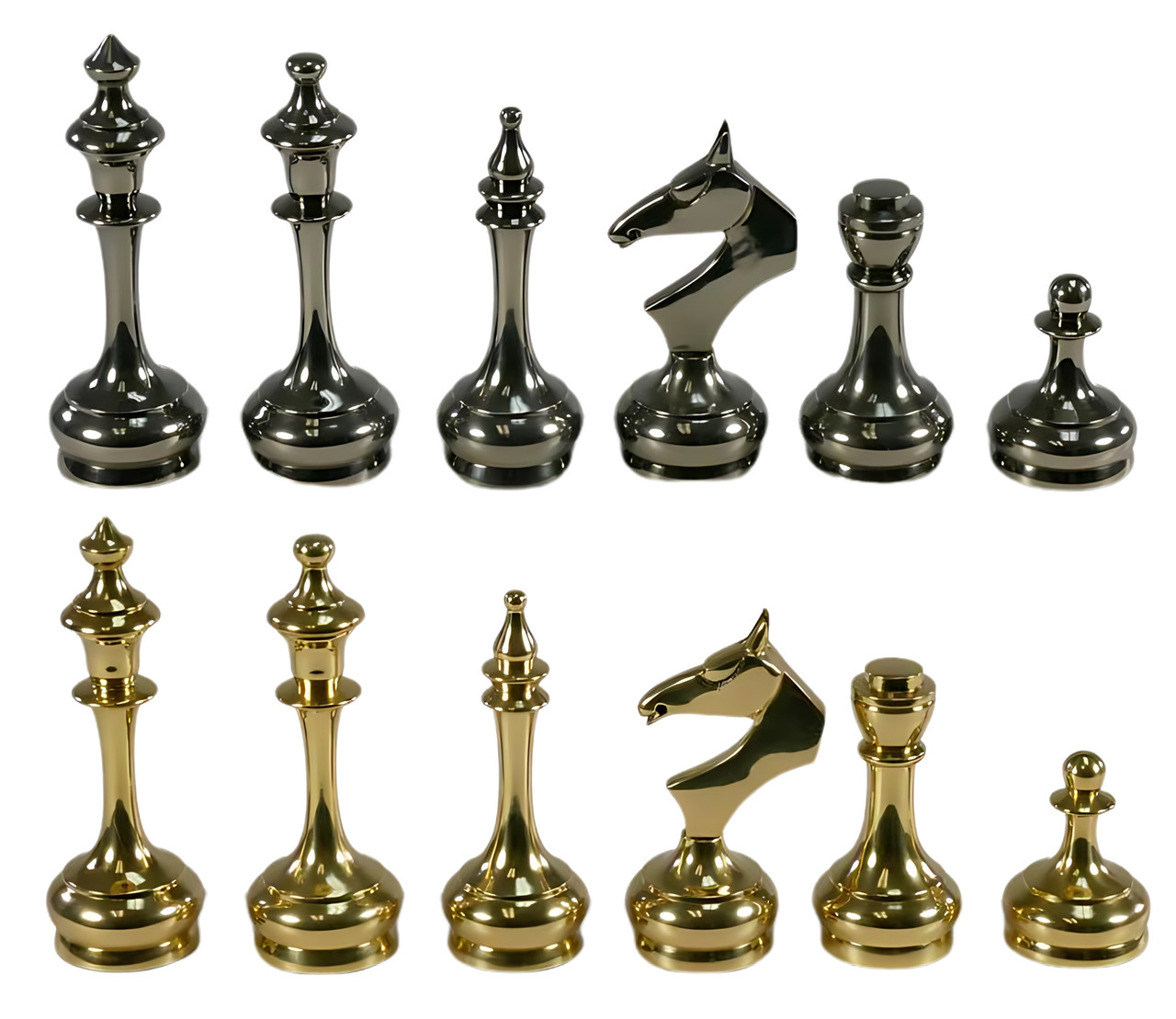 The Hathor - Brass Chess Pieces 3.75" King