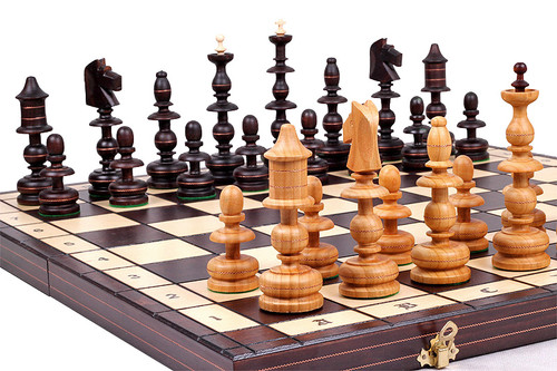 The Jarilo - Unique Wood Chess Set, Board & Storage