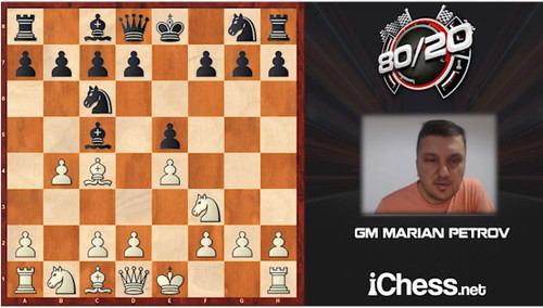 80/20 Tactics Multiplier: Evans Gambit - Chess Opening Video Download, by GM Marion Petrov