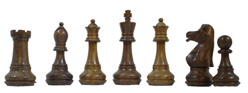 The Aquila Chess Pieces -Hand Carved Golden Rosewood and Boxwood Chess Pieces with Golden Rosewood Storage Box -2