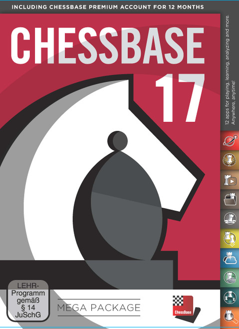 ChessBase 17 Mega Package, 2024 Edition and Chess King Flash Drive - Database Management Software 