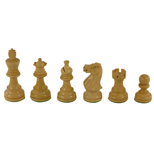 The Sentinel Chess Pieces - Anjan Wood with 3" King white pieces