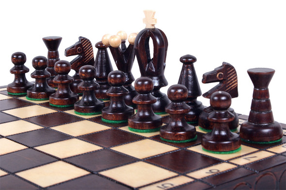 The Veles - Unique Hand Crafted Wood Chess Set, Chess Pieces, Chess Board &