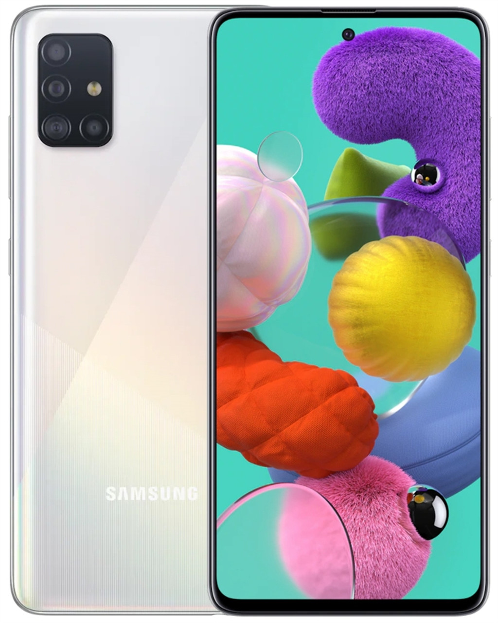 ほぼ新品galaxy A51 ホワイト スマートフォン本体