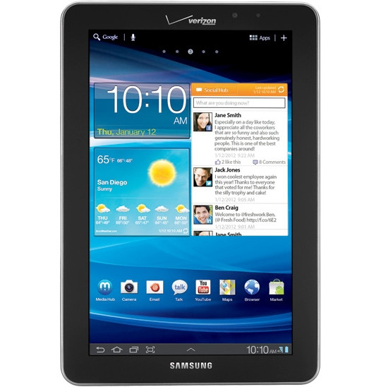 Galaxy Tab 7.7 Black A-Stock Verizon Wholesale | TG Wireless